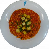 Texastopf mit Bohnen und Räuchertofu (18,49,81)